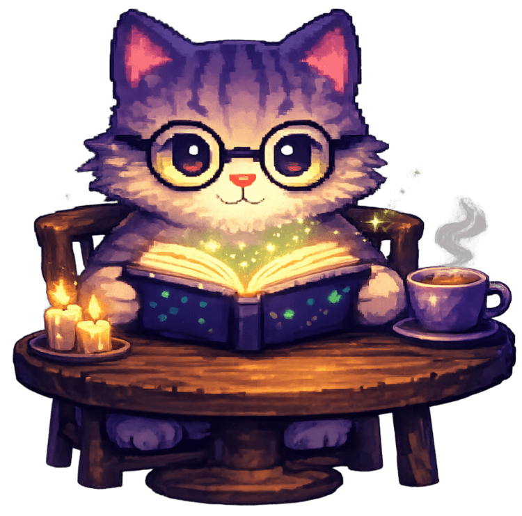 Reading Cats illustration